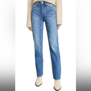 Like NEW Rag & Bone Size 27 Alex Hi-Rise Straight Leg Fit Jeans Clean Mick